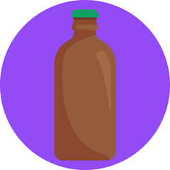 Icon representing a bottled beer, ready to drink.