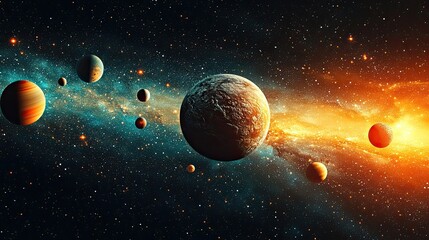 Space-themed background ideal for scientific publications, focusing on astronomy, exploration, and innovation.