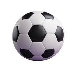 Obraz premium 3D classic black and white soccer ball, football