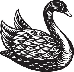 Obraz premium silhouette of a duck