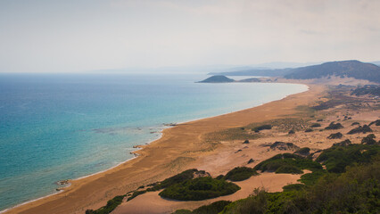 View to landscape of Karpaz Peninsula