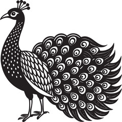 Fototapeta premium peacock vector illustration