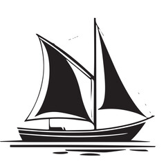 vector illustration of a ship