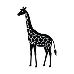 Obraz premium Giraffe Long Neck Vector Silhouette