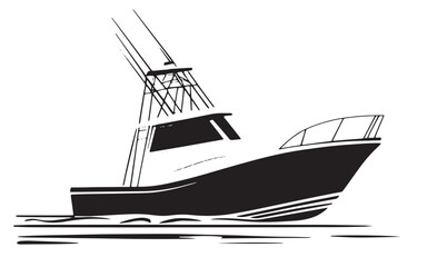 silhouette of a ship