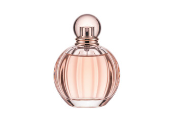 Isolated Elegant Perfume Bottle Fragrance Cosmetic