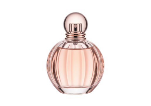 Isolated Elegant Perfume Bottle Fragrance Cosmetic