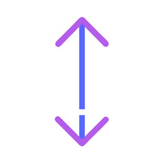 scroll bar vertical motion icon