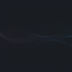Abstract Waveform Futuristic Lines in Gradient Colors for Presentations