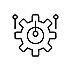 Obraz premium settings gear control panel icon