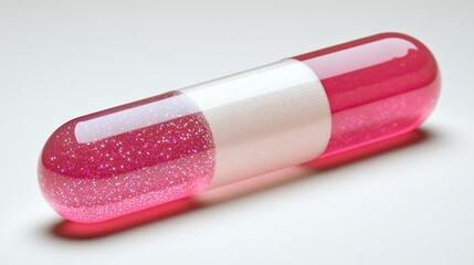 Pink Capsule Medicine