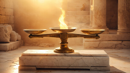 A visual representation of Aristotle’s concept of balance between extremes — harmony, moderation, centeredness