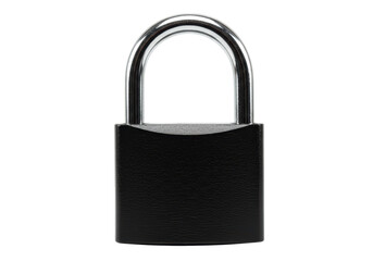 Fototapeta premium Isolated Black Padlock Security Protection Metal Lock