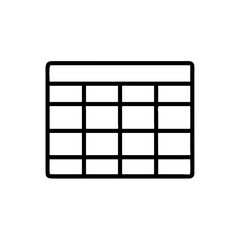 spreadsheet table grid icon