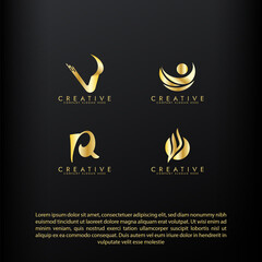 Abstract colourful gradient logo, Collection of Creative Logo Designs