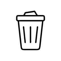 trash bin delete remove icon
