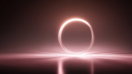 Glowing circle symbolizing unity and support, set against a soft gradient background, conveying harmony and connection