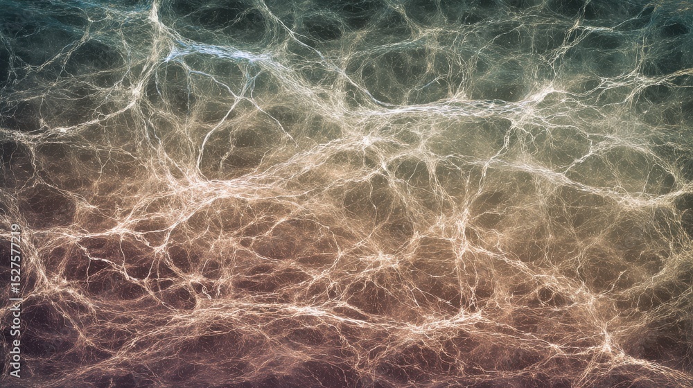 Aufkleber abstract textured grain image of a brain-like network, symbolizing neuromorphic computing,
