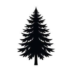 Obraz premium Pine Tree Modern Style Vector Illustration