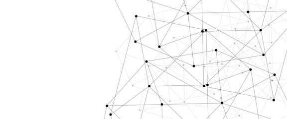 Abstract technology dot and line connection digital hi tech design concept background. Space for text. Vector illustration