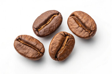 Obraz premium coffee beans on white background