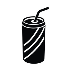 vector illustration of a soda can