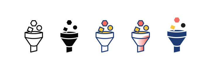 Sort Icon Set Multiple Style Collection