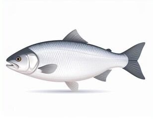 Obraz premium fish as a vector file isolated on white