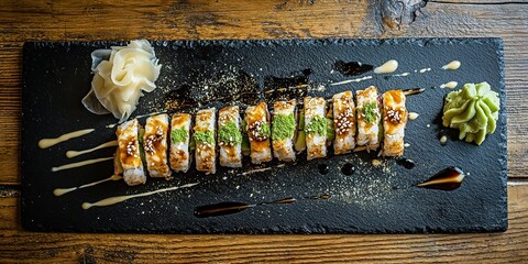Delectable Sushi Roll A Culinary Masterpiece