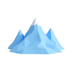 Fototapeta premium Blue mountain icon vector illustration design for a nature symbol