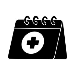 Medical Schedule Icon Glyph