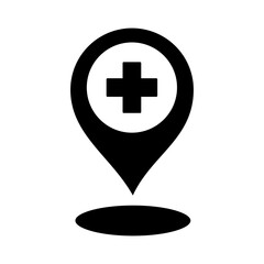 Medical Center Icon Glyph