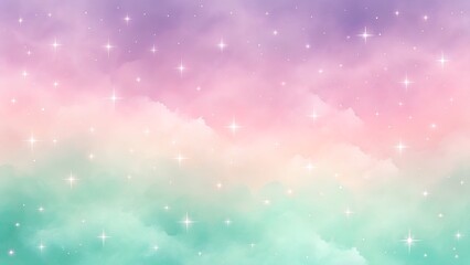 Fototapeta premium Delicate Pastel Gradient Background with Ethereal Lavender, Blush Pink, and Mint Green Hues