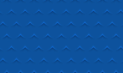 Seamless abstract wave pattern with layered paper cut style blue curves. Convex embossed waves. Modern ocean or sea background for summer design, fabric, wrapping paper, or wallpaper