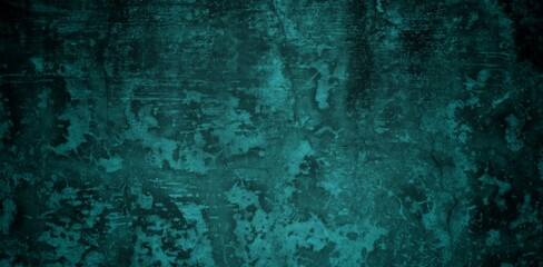 A textured background featuring a deep teal color with a distressed, grunge appearance. The surface shows variations in tone and subtle patterns, creating an abstract and moody aesthetic.