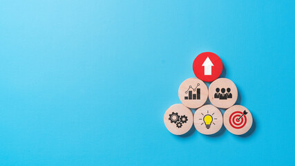Business development strategy and action plan concept