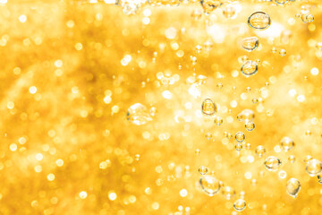Abstract gold bokeh defocus glitter of light