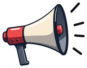 Megaphone Colored Icon Announcement and Marketing Symbol for Promotion and Public Campaign
