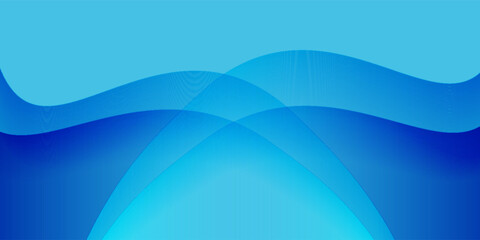 Blue waves paper cut background design. Paper cut shapes composition. Blue background for flyer, brochure, banner, web, poster, background, social media. modern trendy design