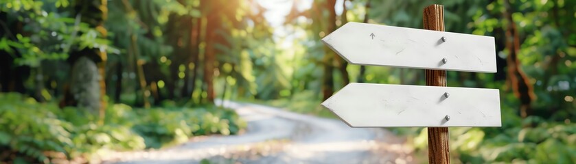 Road sign with future symbol ahead of office setup