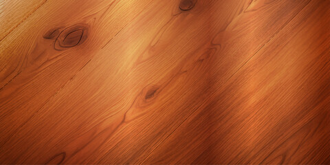 "An Intimate Close-Up of High Gloss Lacquered Wood Paneling, Showcasing a Deep, Rich Brown Color with a Reflective Surface and Subtle Natural Grain Texture That Evokes a Timeless Retro Aesthetic"
