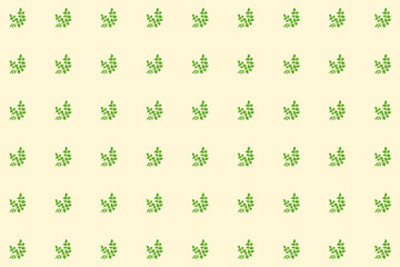 リーフのオレンジシームレスパターン背景　