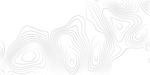 Fototapeta premium Minimalist Transparent PNG Topographic Map with Fluid, Wavy Lines and a Pure White Background, Crafted for Sleek, Contemporary Graphic Design and Geospatial Applications