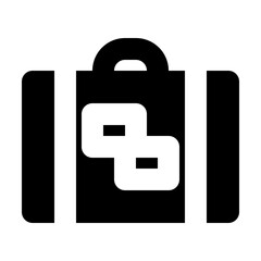 traveling solid icon set