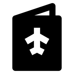 traveling solid icon set