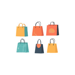 set of shopping bags