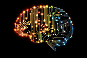 Digital Brain: The Spark of Artificial Intelligence. Generated AI