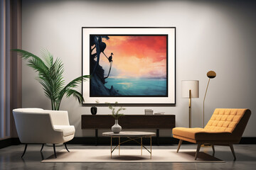 Contemporary Elegance, Exploring Modern Aesthetic Through Art. Generative AI