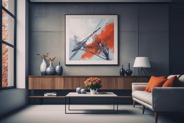 Contemporary Elegance, Exploring Modern Aesthetic Through Art. Generative AI