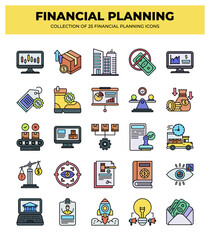Financial Planning Icons: A Collection of 25 Essential Finance Icons